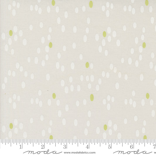 Olive You Dots Fog – fabric – colorful textile design