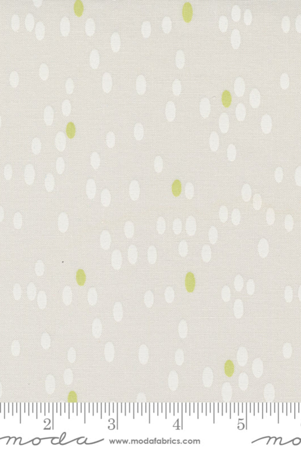 Olive You Dots Fog – fabric – colorful textile design