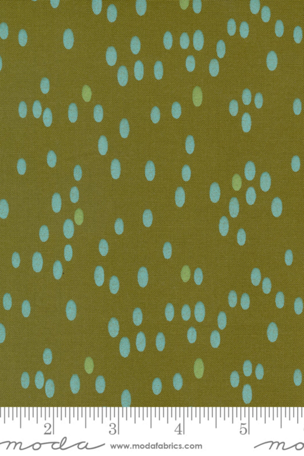 Olive You Dots Olive – fabric – colorful textile design