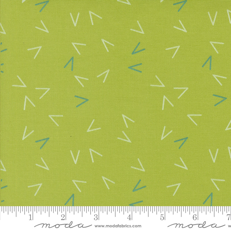 Olive You Arrows Leaf – fabric – colorful textile design