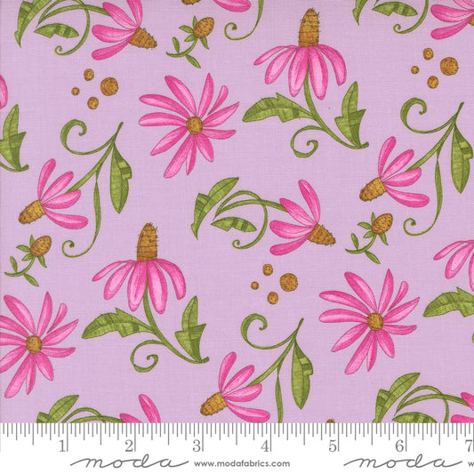 Superbloom Freesia Daisyish Florals by Robin Pickens – fabric – colorful textile design