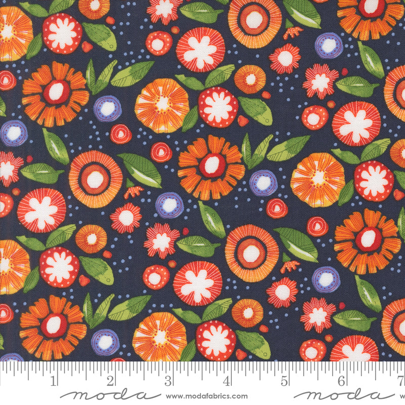 Superbloom Indigo Posy Party Florals by Robin Pickens