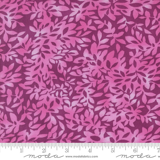 Superbloom Dahlia Leafy Blenders by Robin Pickens – fabric – colorful textile design
