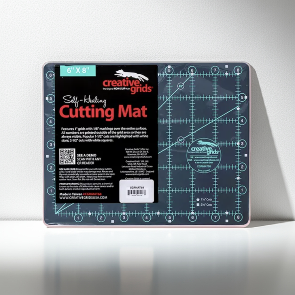 Creative Grids Self-Healing Double-Sided Rotary Cutting Mat – 6in x 8in