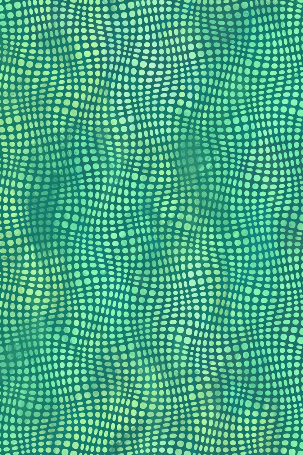 Impressions by Jason Yenter, Mint Dots – fabric – colorful textile design