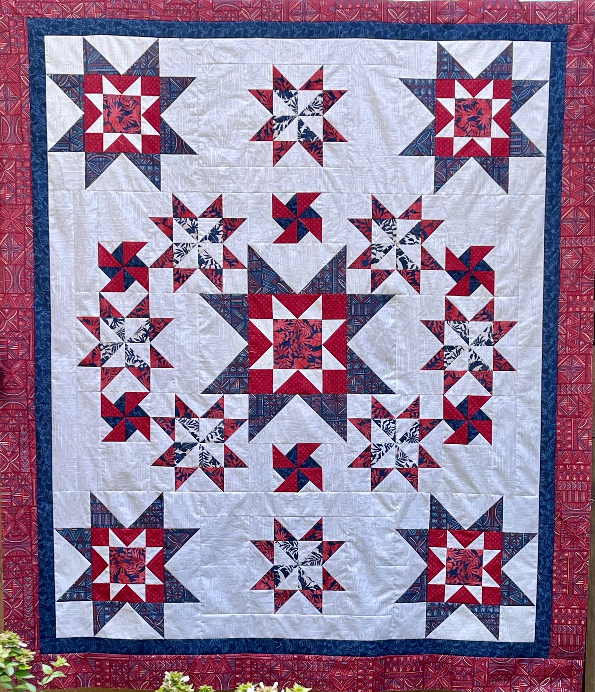 Asteroids Quilt – quilts & comforters – colorful textile design