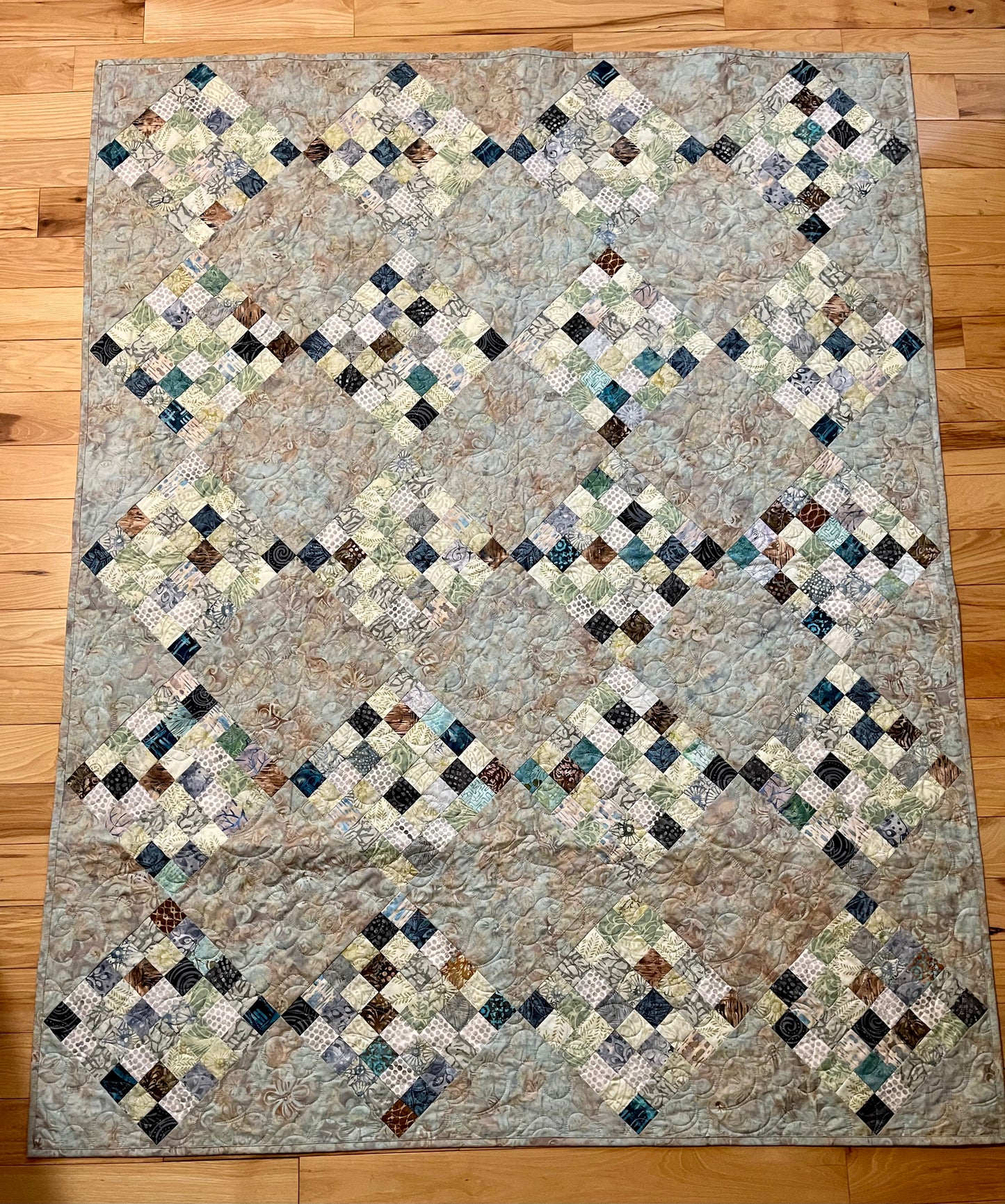 36-Patch Green Quilt