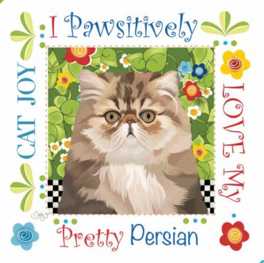Fabric Art Panel 6in Persian Cat, Jody Houghton Designs – fabric panel – fabric panel included