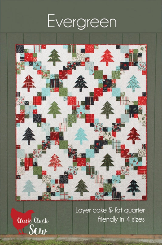 Evergreen – quilt pattern – colorful textile design