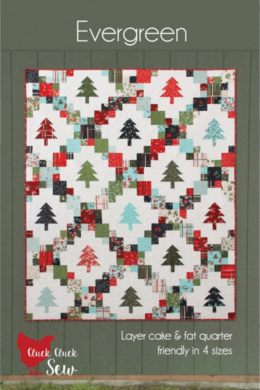 Evergreen – quilt pattern – colorful textile design