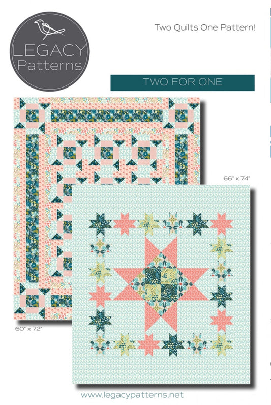 Two For One – quilt pattern – colorful textile design