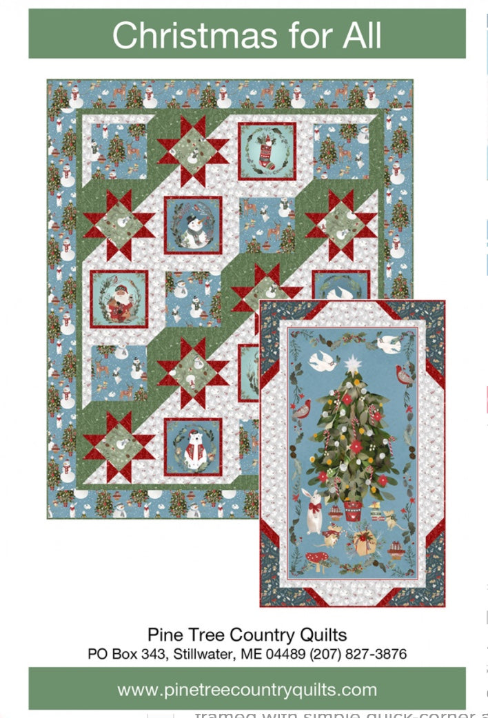 Christmas for All – quilt pattern – colorful textile design