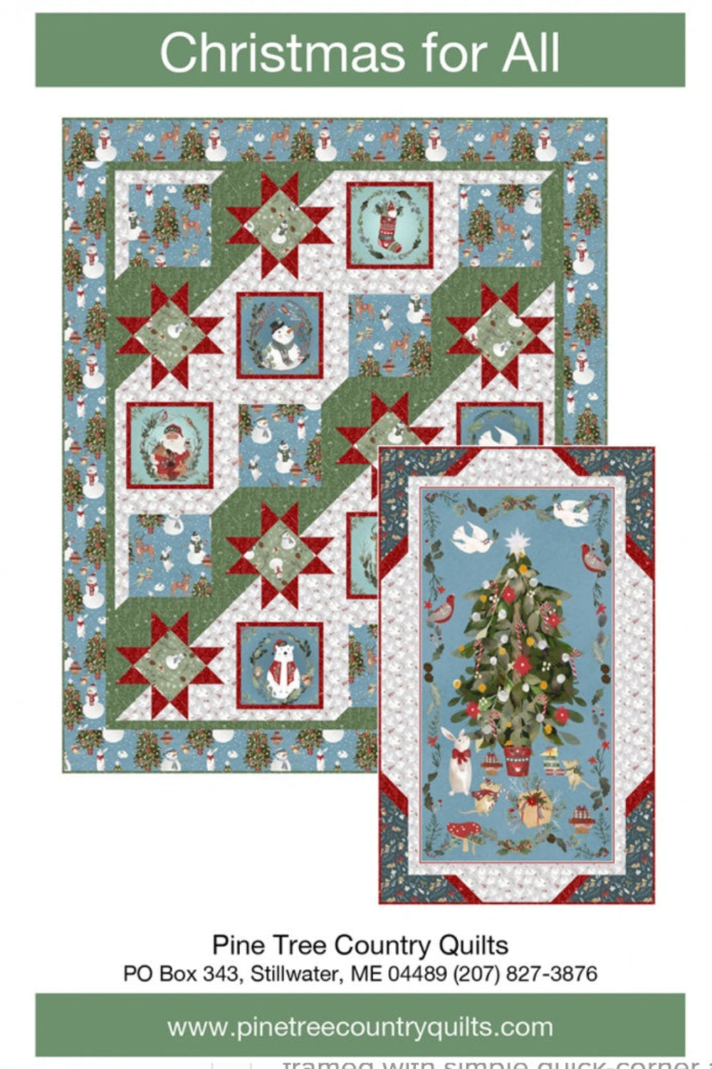 Christmas for All – quilt pattern – colorful textile design