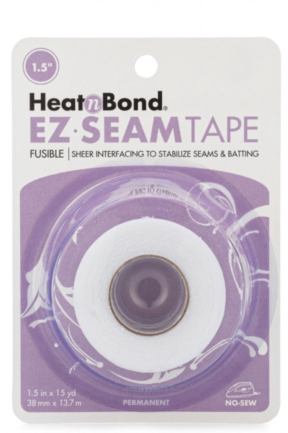 HeatnBond EZ-Steam Iron-On Fusible Sheer Batting & Seam Tape – notion – colorful textile design