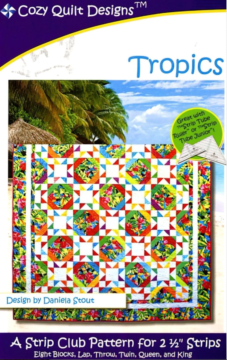 Tropics – quilt pattern – colorful textile design