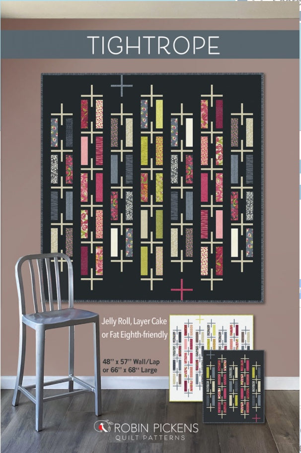 Tightrope – quilt pattern – colorful textile design
