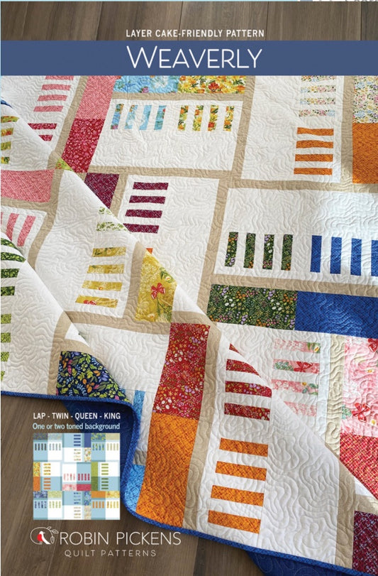 Weaverly – quilt pattern – colorful textile design