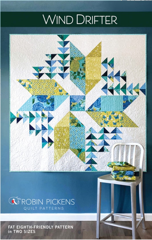 Wind Drifter – quilt pattern – colorful textile design