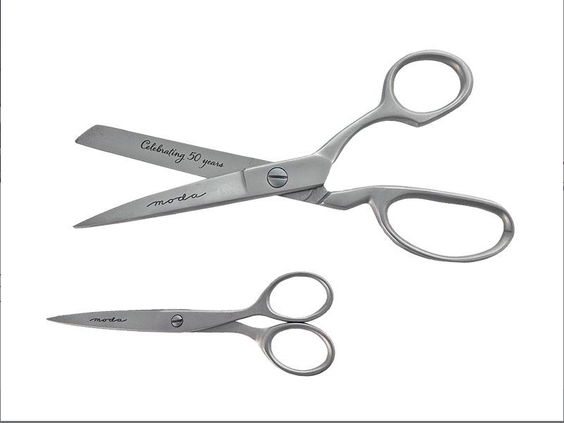 Moda 50 Years Scissors Set - Stainless Steel Fabric Shears in Collector’s Box