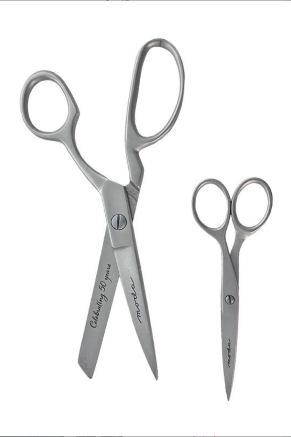 Moda 50 Years Scissors Set - Stainless Steel Fabric Shears in Collector’s Box