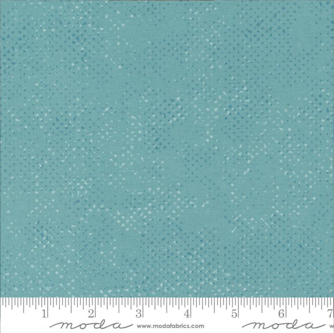 Spotted Dusty Teal – fabric – colorful textile design