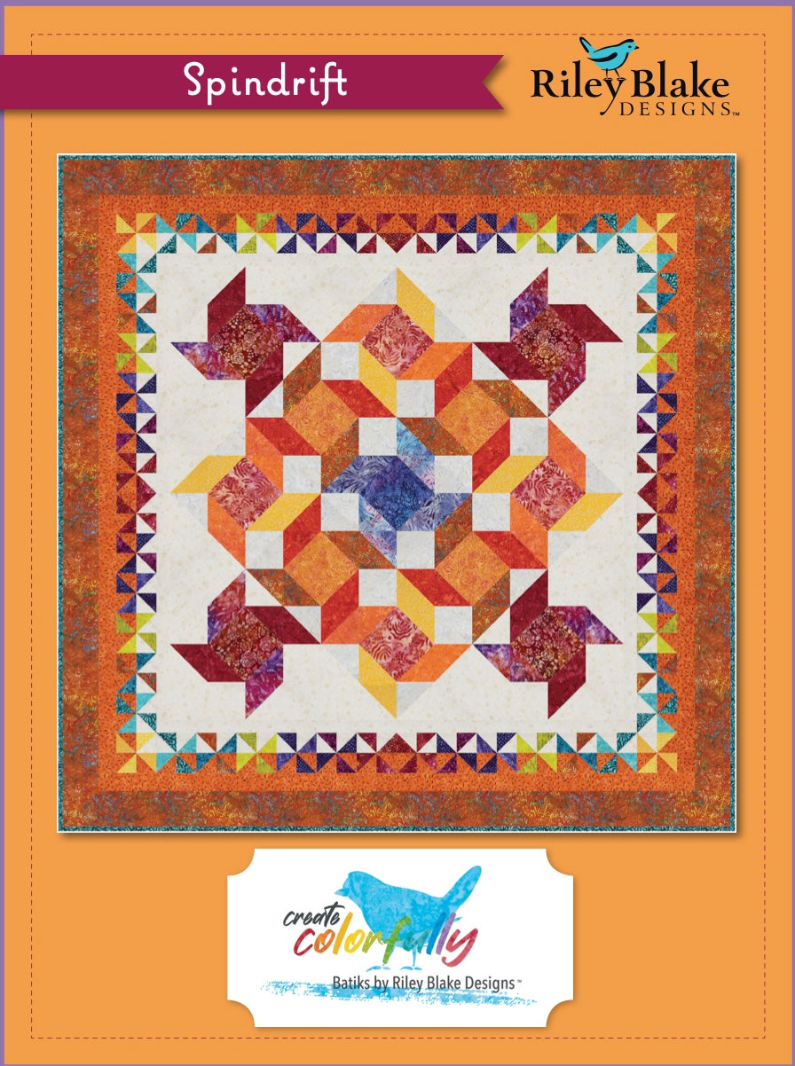 Spindrift Quilt by Riley Blake Digital Download – quilt pattern – colorful textile design
