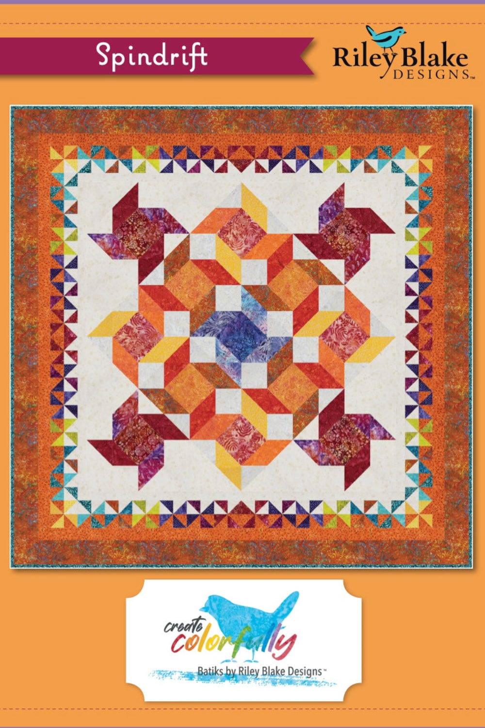 Spindrift Quilt by Riley Blake Digital Download – quilt pattern – colorful textile design