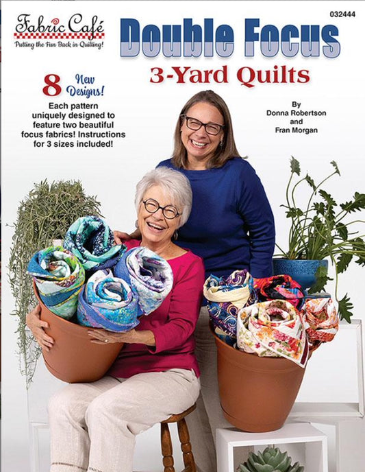 Double Focus 3-Yard Quilts – book – colorful textile design