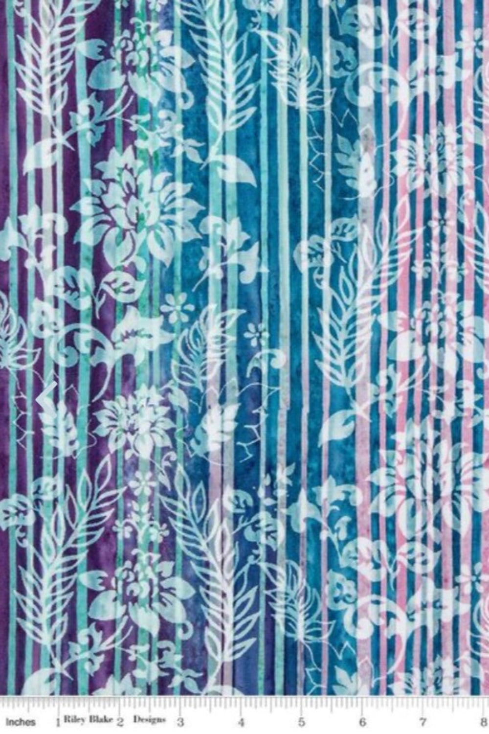 Expressions Batiks Express Yourself! Color Bands Raspberry Jade - 1.4 yard cut – fabric – colorful textile design