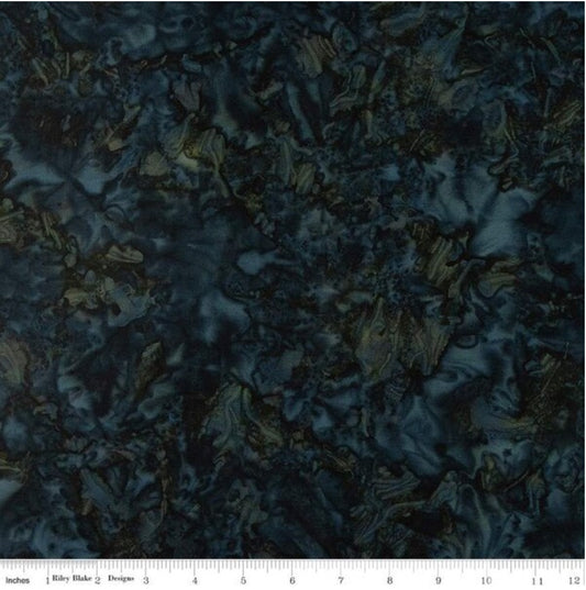 Expressions Batiks Elementals Color Play Mottled Rainstorm – fabric – colorful textile design