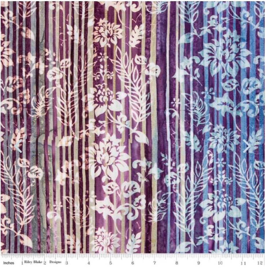 Expressions Batiks Express Yourself! Color Bands Mulberry Jam - 5/8 yd