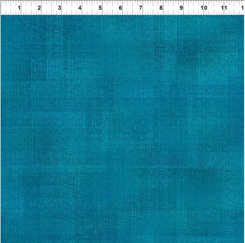Interwoven by Jason Yenter, Teal – fabric – colorful textile design