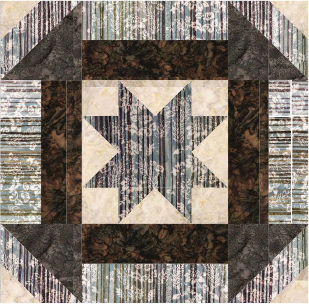 A Walk in the Woods BOM: Month 1 – block of the month program – colorful textile design