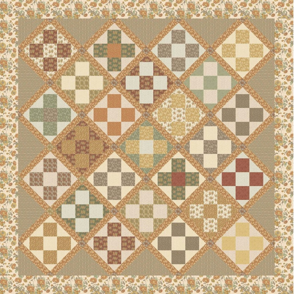Fall Evenings Quilt by Dolores Smith for Marcus Fabrics Digital Download – quilt pattern – colorful textile design