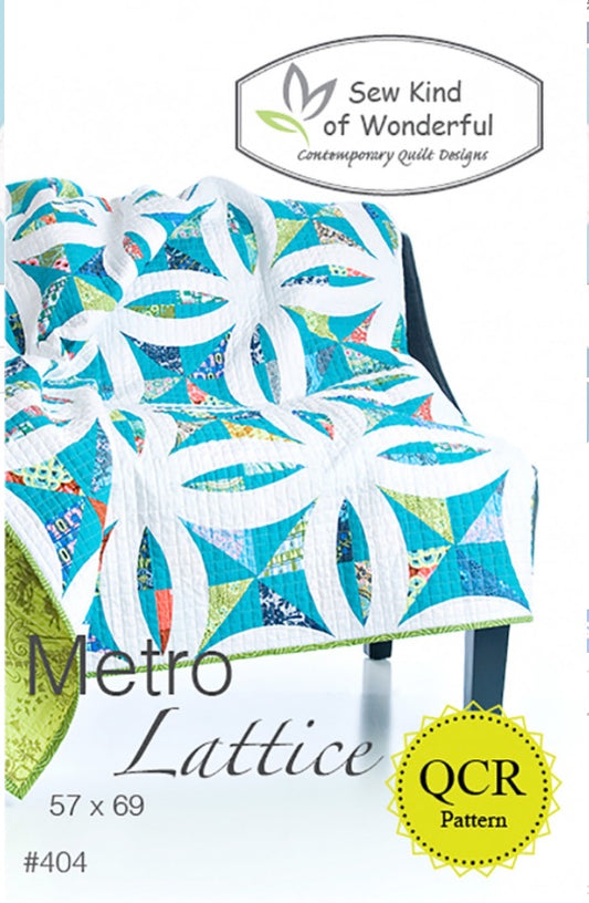 Metro Lattice – quilt pattern – colorful textile design