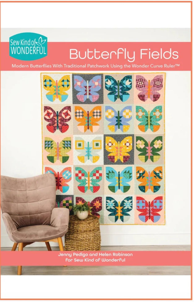 Butterfly Fields – quilt pattern – colorful textile design