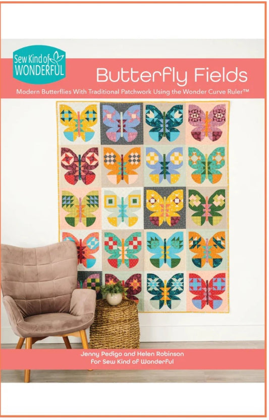 Butterfly Fields – quilt pattern – colorful textile design