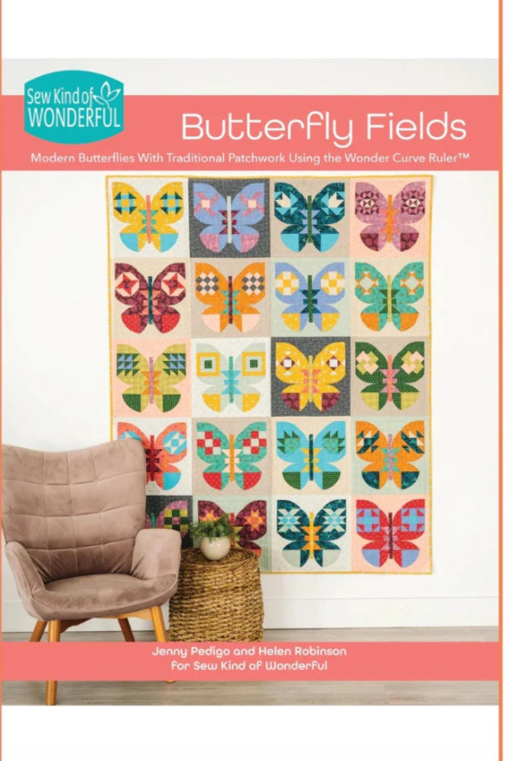 Butterfly Fields – quilt pattern – colorful textile design
