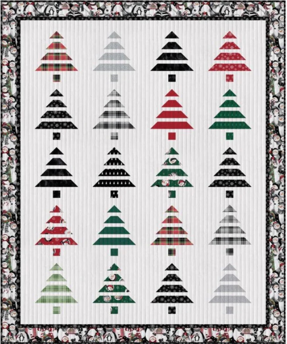 Tree Retreat Quilt Digital Download – quilt pattern – colorful textile design