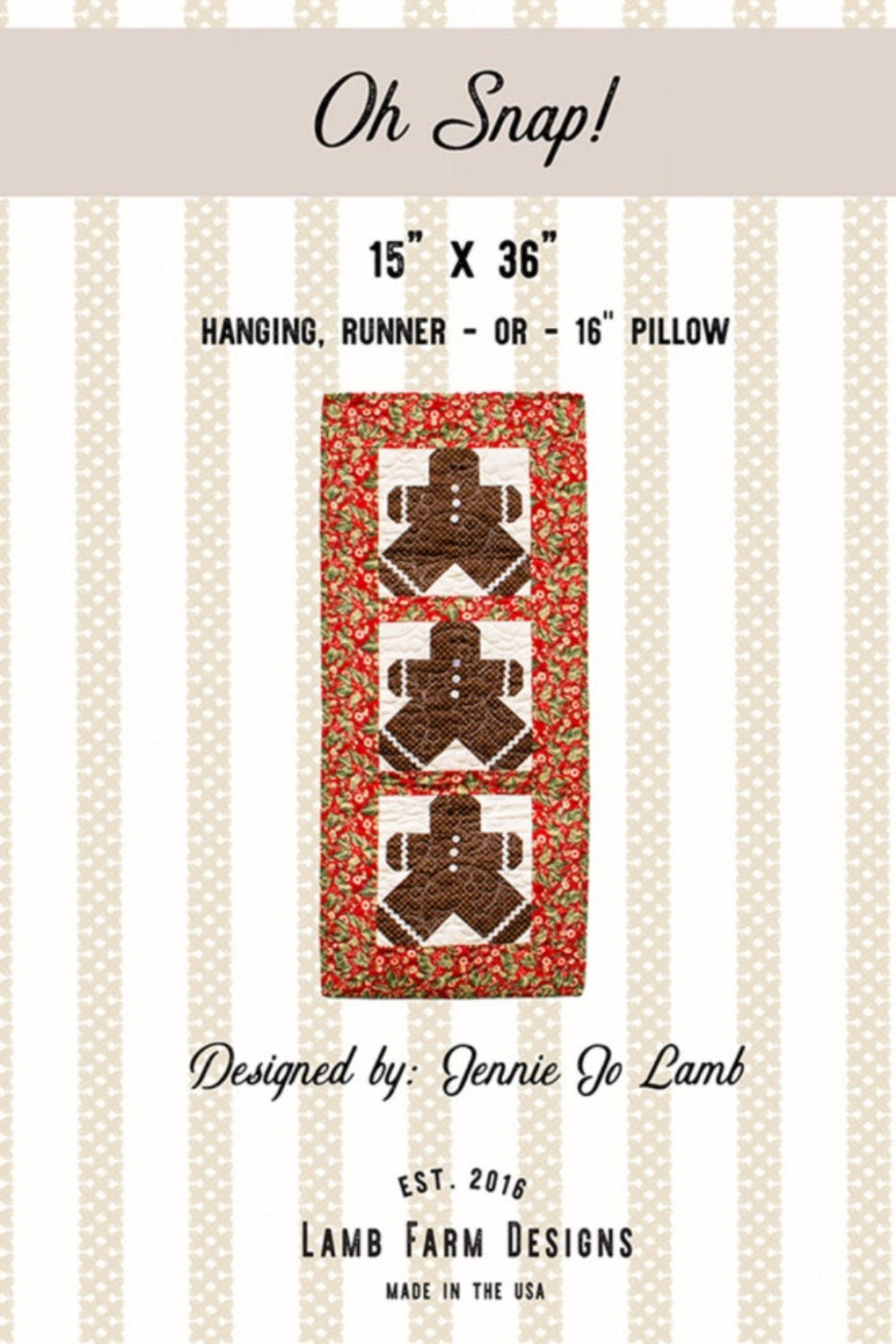 Oh Snap! – quilt pattern – colorful textile design