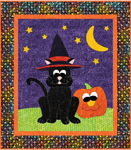 Boo & Jack II – quilt pattern – colorful textile design