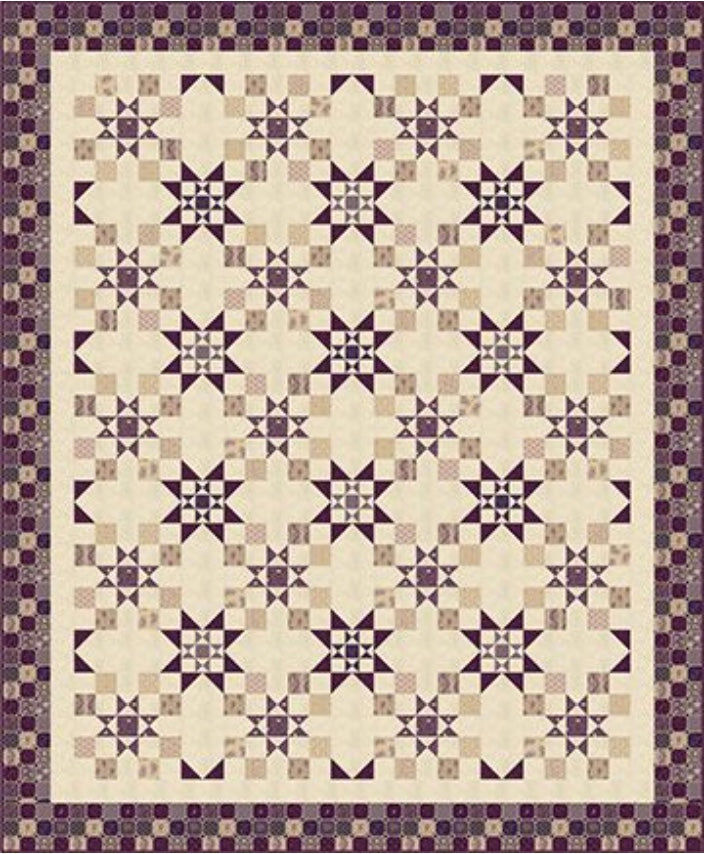 I Love Purple Quilt for Marcus Fabrics Digital Download – quilt pattern – colorful textile design