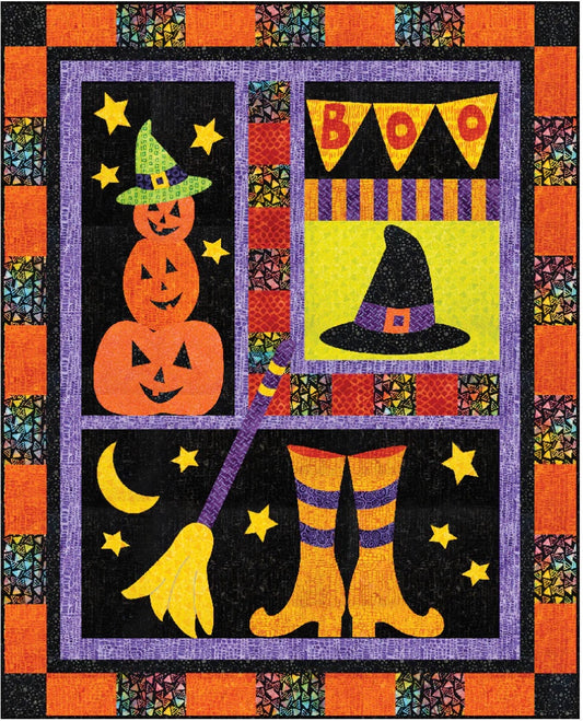 Witch's Brew – quilt pattern – colorful textile design