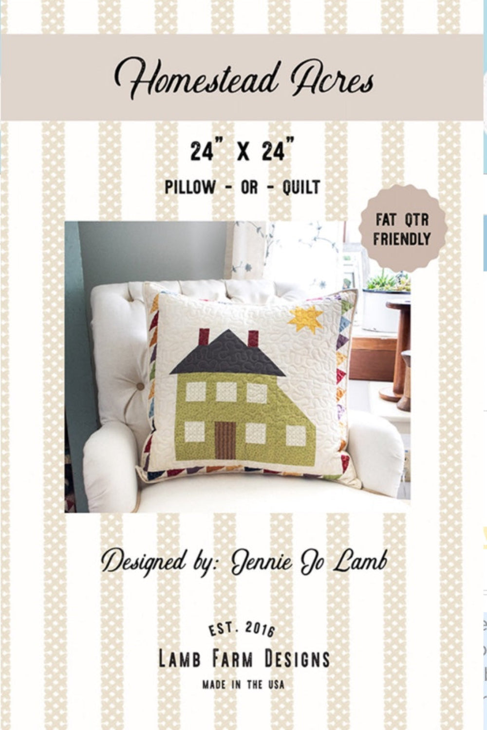 Homestead Acres – quilt pattern – colorful textile design