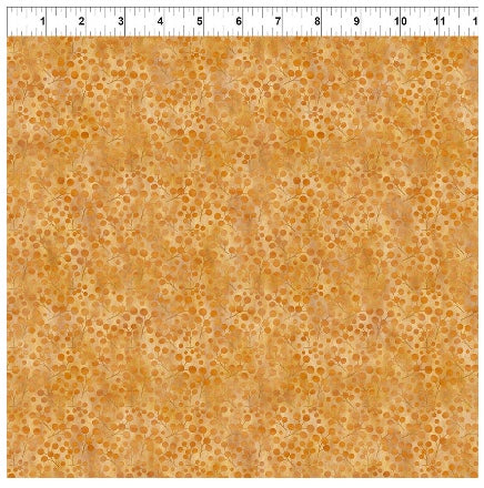 Autumn Celebration Gold Berries – fabric – colorful textile design