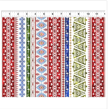 NYSNO (New Snow) - Multicolor Stripe – fabric – colorful textile design