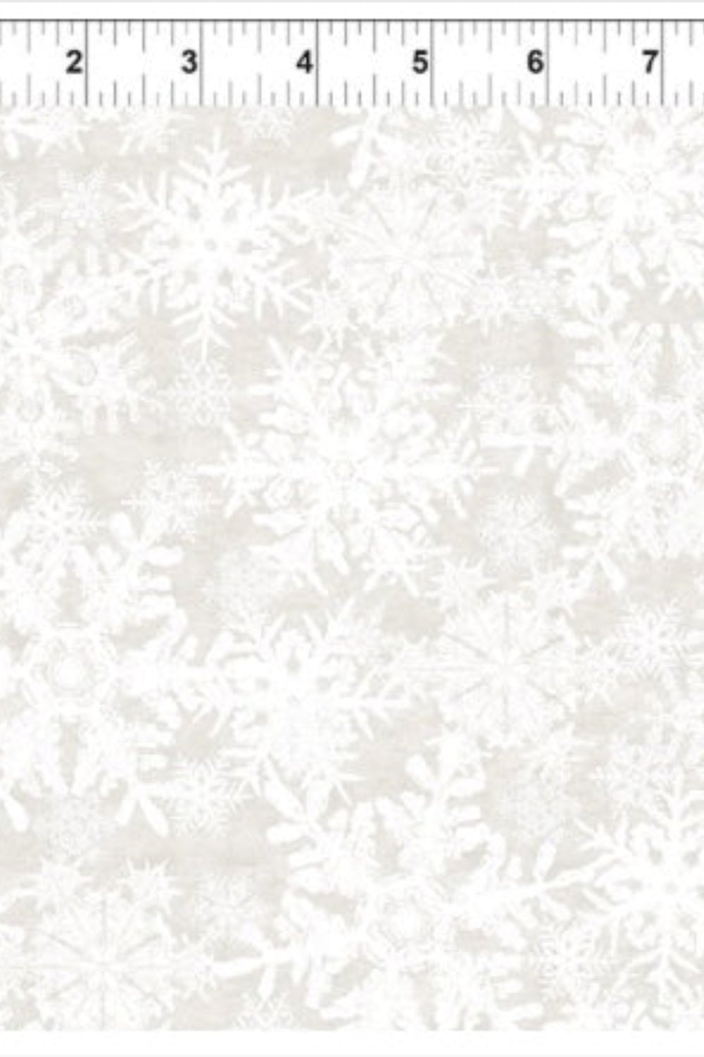 NYSNO (New Snow) - White Snowflakes – fabric – colorful textile design