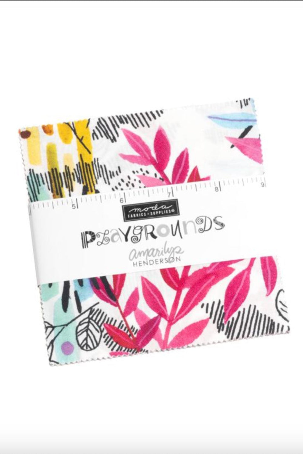 Playgrounds by Amarilys Henderson for Moda Fabrics, Charm Pack 5" x 5", 42 Pcs. – 5" square – colorful textile design