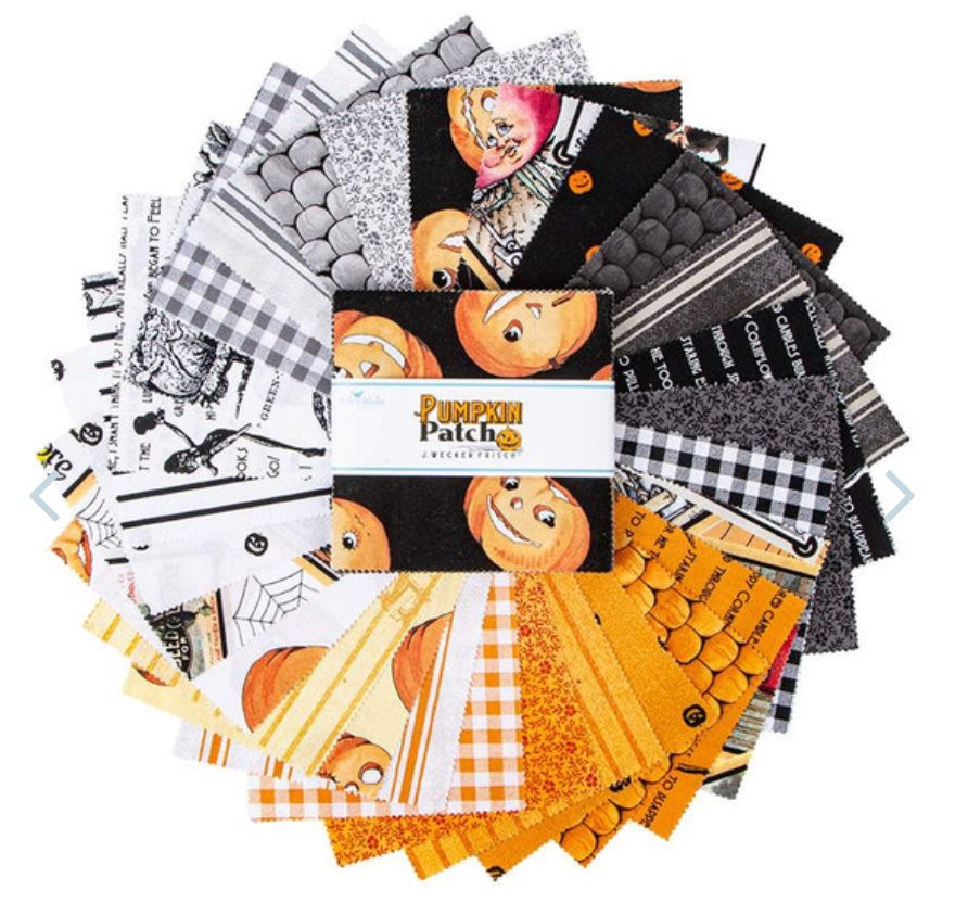 Pumpkin Patch by Riley Blake, 5in squares, 42 Pcs.
