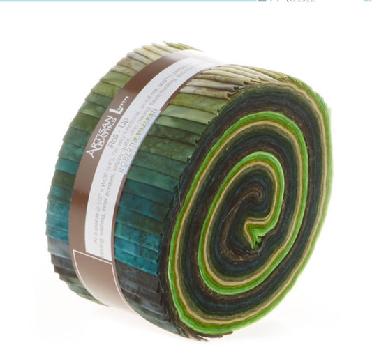 2.5in Strips Prisma Dyes Rainforest 40pcs – 2.5" strip – colorful textile design